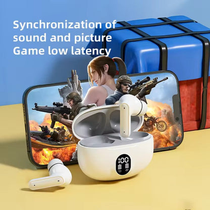 Wireless Bluetooth 5.3 Earbuds with LED Display | Hi-Fi Stereo Sound | Noise Reduction | Waterproof | Long Battery Life