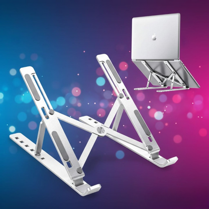 Foldable Adjustable Aluminum Laptop Stand – Portable Ergonomic Notebook Holder