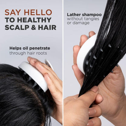Silicone Scalp Massager Shampoo Brush – Soft Hair & Scalp Massage Comb
