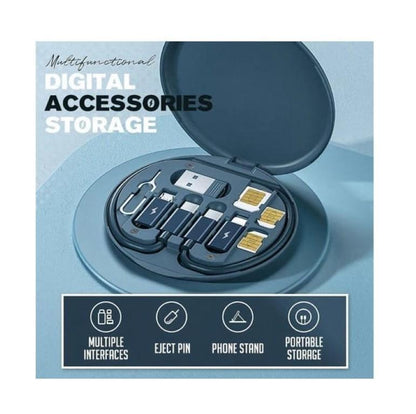 5-in-1 charging cable kit 60W fast charge Apple Android Type-C