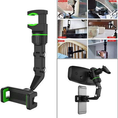 Adjustable black mobile phone holder front view Pakistan
