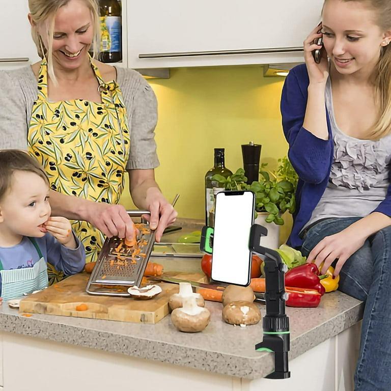 Adjustable Black Mobile Phone Holder for Home & Office - ECOUNS