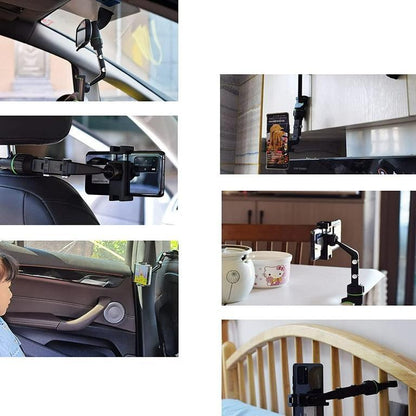 Adjustable Black Mobile Phone Holder for Home & Office - ECOUNS