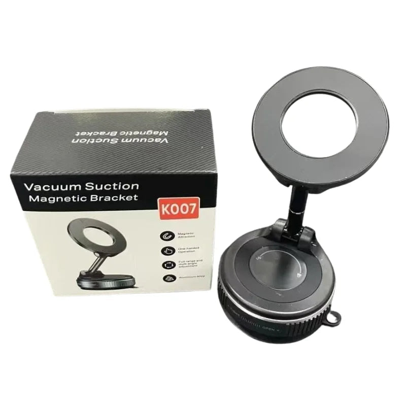 Foldable Magnetic Car Phone Holder | 360° Rotating Suction Mount, Universal - ECOUNS