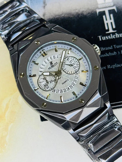New Stylish Hublot Black Prism Watch - ECOUNS