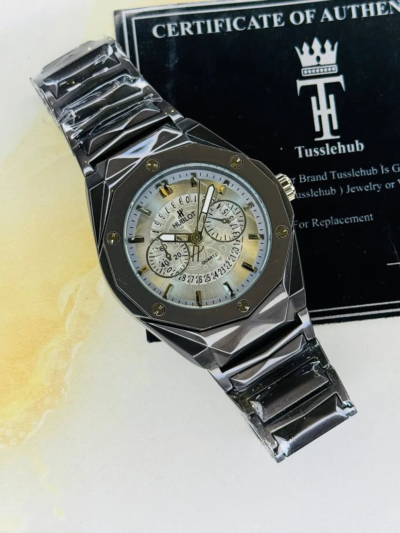 New Stylish Hublot Black Prism Watch - ECOUNS