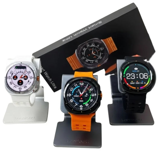 TF7 Ultra Smart Watch orange strap front view