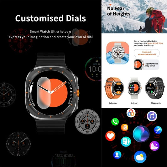 TF7 Ultra Smart Watch three color variants