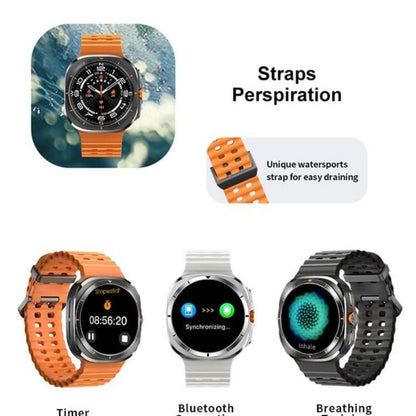 TF7 Ultra Smart Watch | Metal Body, AMOLED Display, Bluetooth Calling, Fitness & Health Tracker - ECOUNS
