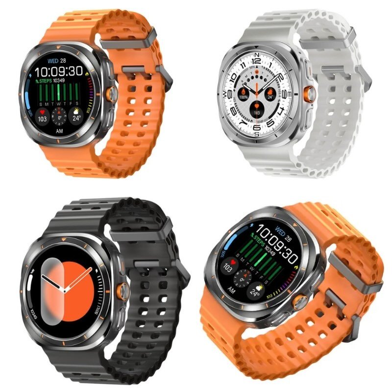 TF7 Ultra Smart Watch | Metal Body, AMOLED Display, Bluetooth Calling, Fitness & Health Tracker - ECOUNS