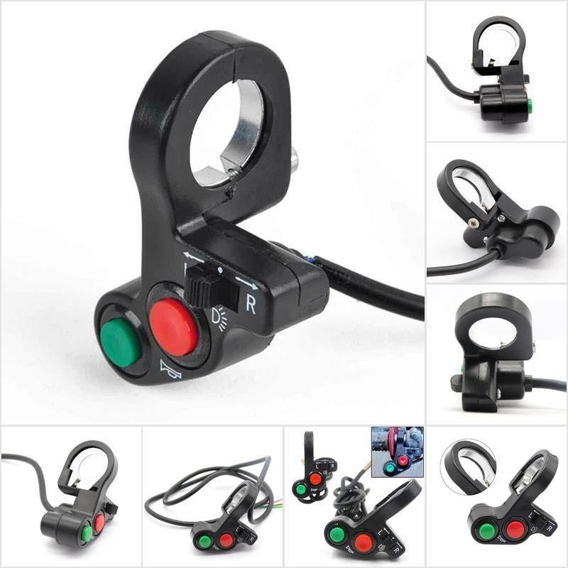 Universal Motorcycle Handlebar Switch for Horn, Light, and Turn Signal Control - ECOUNS