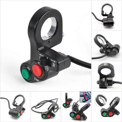 Universal Motorcycle Handlebar Switch for Horn, Light, and Turn Signal Control - ECOUNS