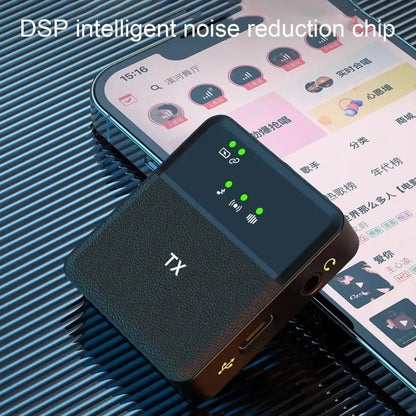 Wireless Lavalier Microphone with DSP Noise Reduction - ECOUNS