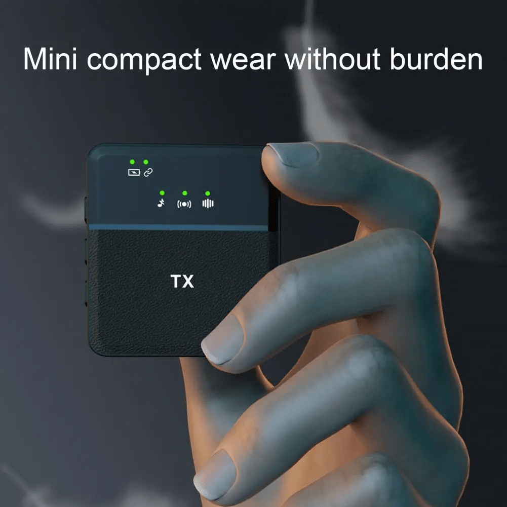 Wireless Lavalier Microphone with DSP Noise Reduction - ECOUNS